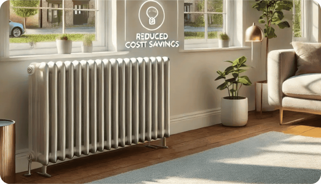 a heater in a room