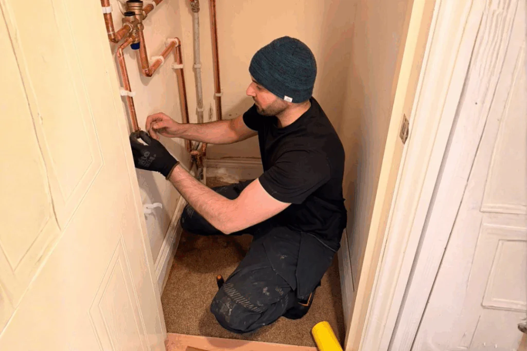 SN_HotWater_Cylinder_Install_Copper_Pipework_Closeup_Original