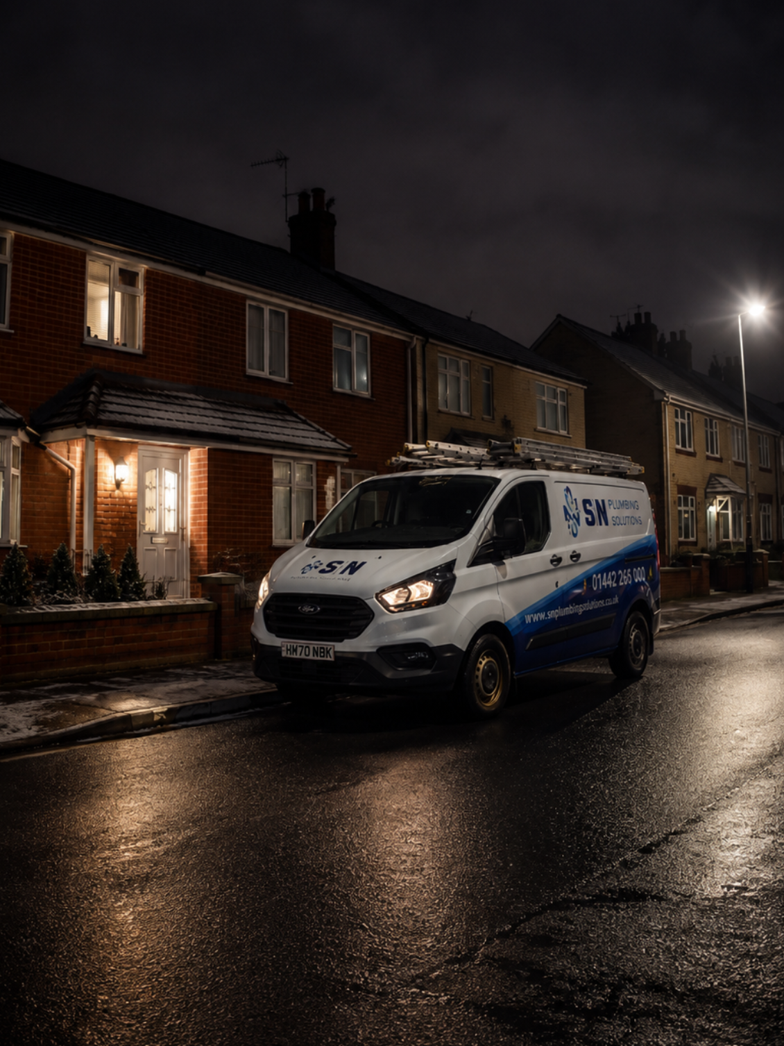 emergency-plumber-hertfordshire-night-scene